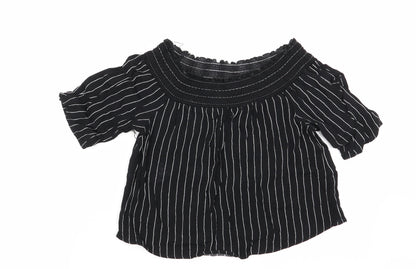 Pull&Bear pull and bear Womens Multicoloured Striped  Basic Blouse Size 6