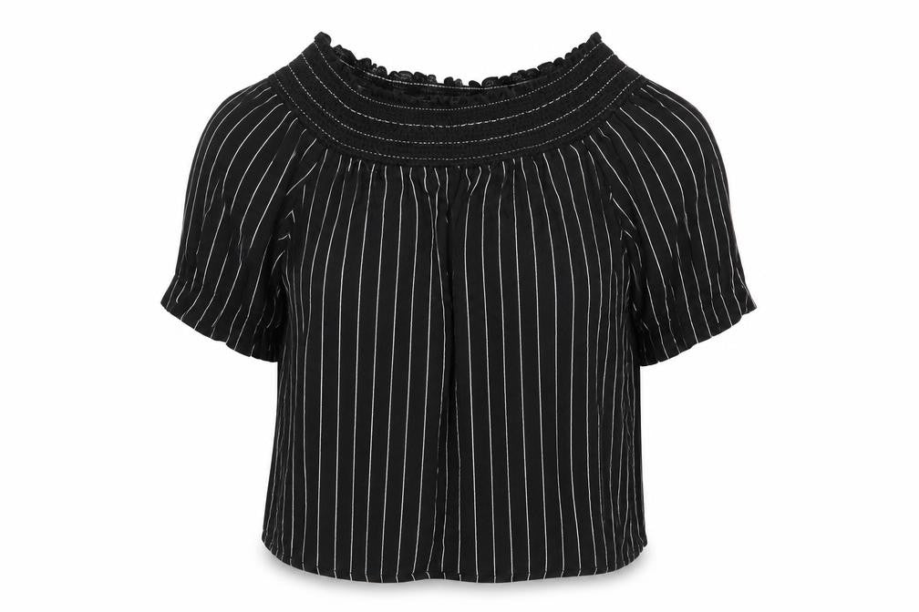 pull and bear Womens Multicoloured Striped  Basic Blouse Size 6
