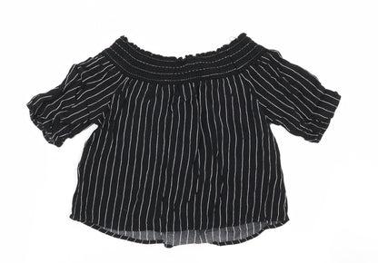 Pull&Bear pull and bear Womens Multicoloured Striped  Basic Blouse Size 6