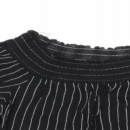 Pull&Bear pull and bear Womens Multicoloured Striped  Basic Blouse Size 6