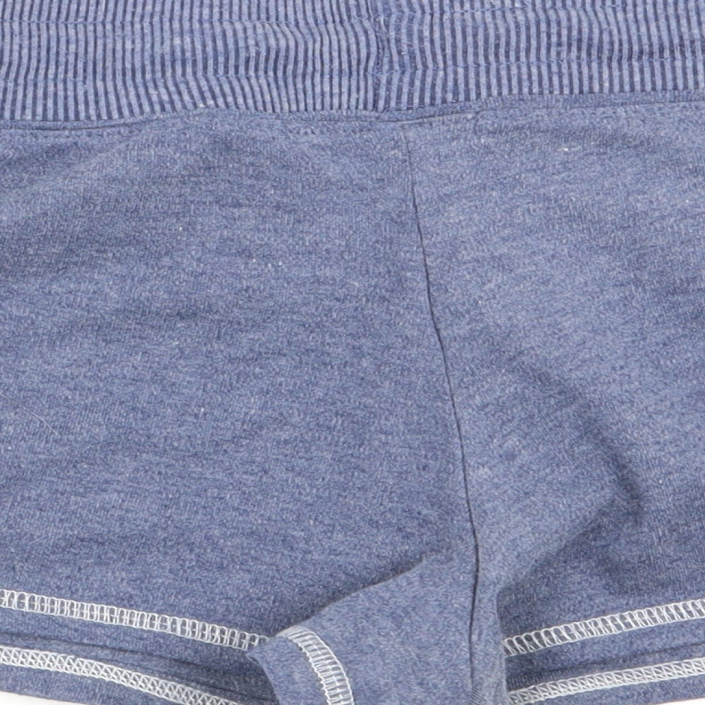 Primark Womens Blue   Sweat Shorts Size 6 - Stretch waistband