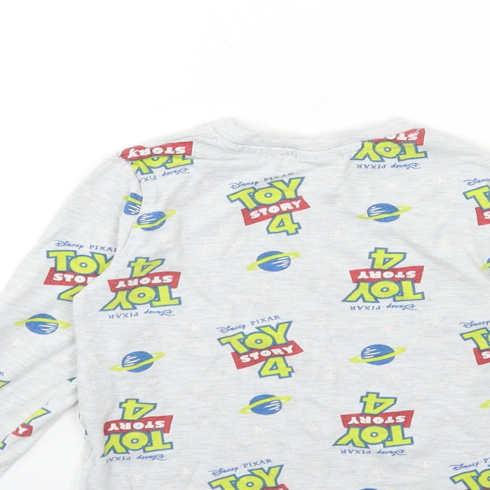 Toy story Boys Grey Geometric   Pyjama Top Size 3-4 Years