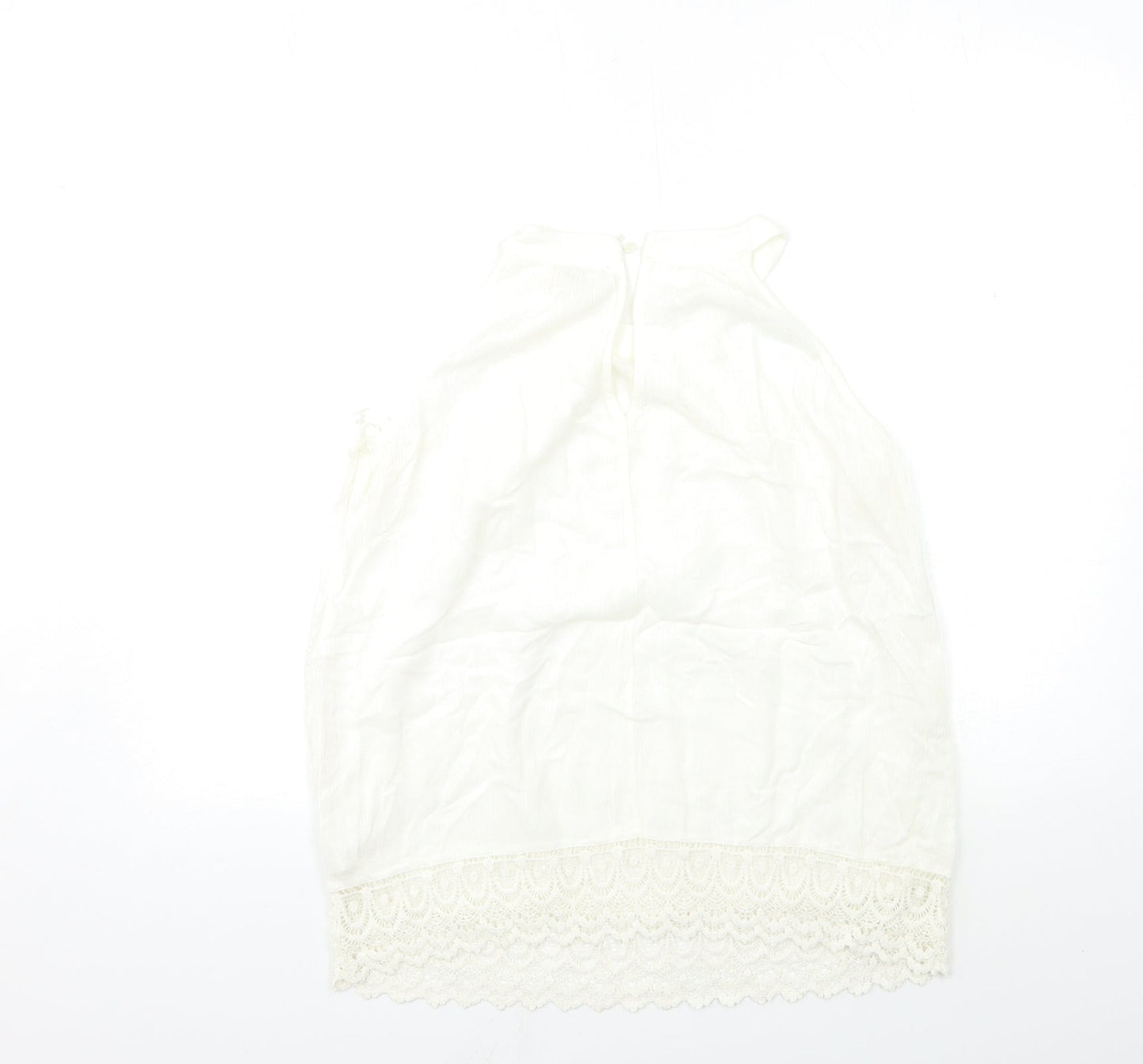 River Island Womens White   Basic Tank Size 10