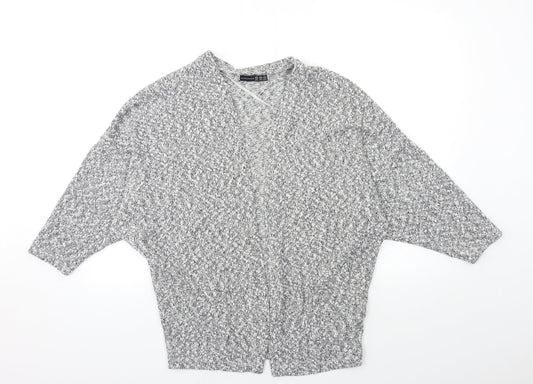 Atmosphere Womens Grey  Knit Cardigan Jumper Size XS