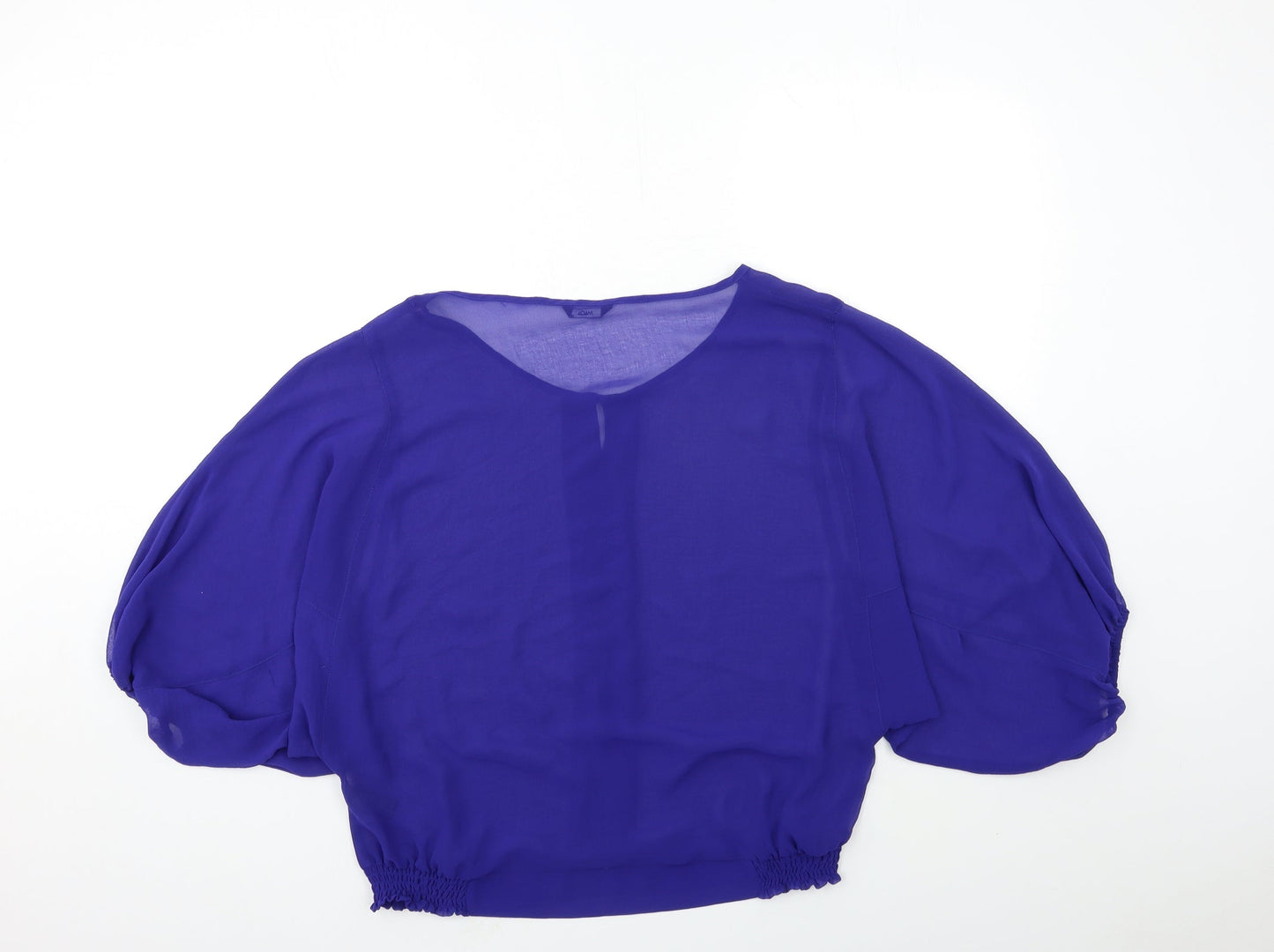 M&Co Womens Blue   Basic Blouse Size 14