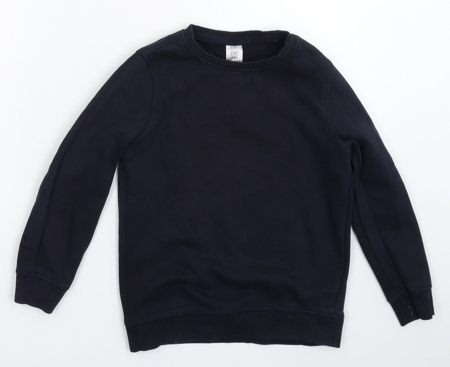F&F Boys Blue   Pullover Sweatshirt Size 7-8 Years