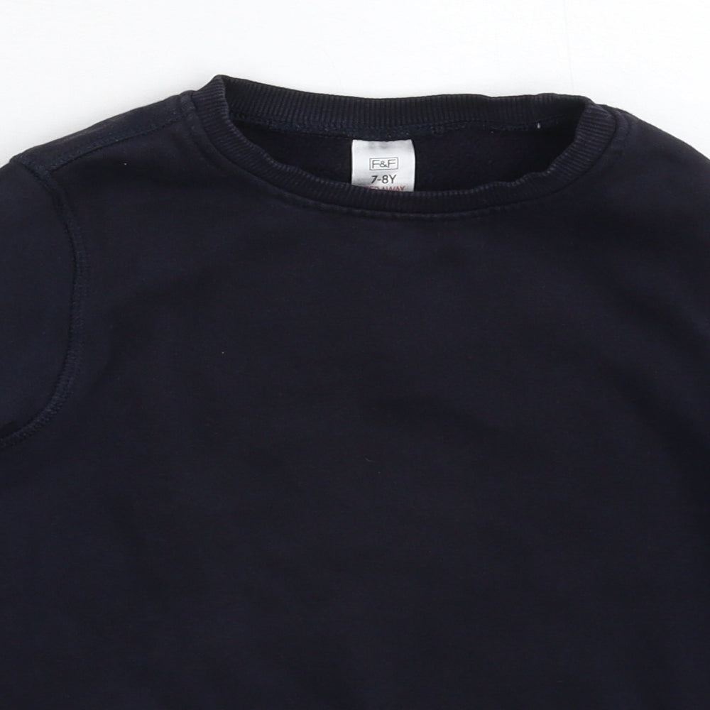 F&F Boys Blue   Pullover Sweatshirt Size 7-8 Years