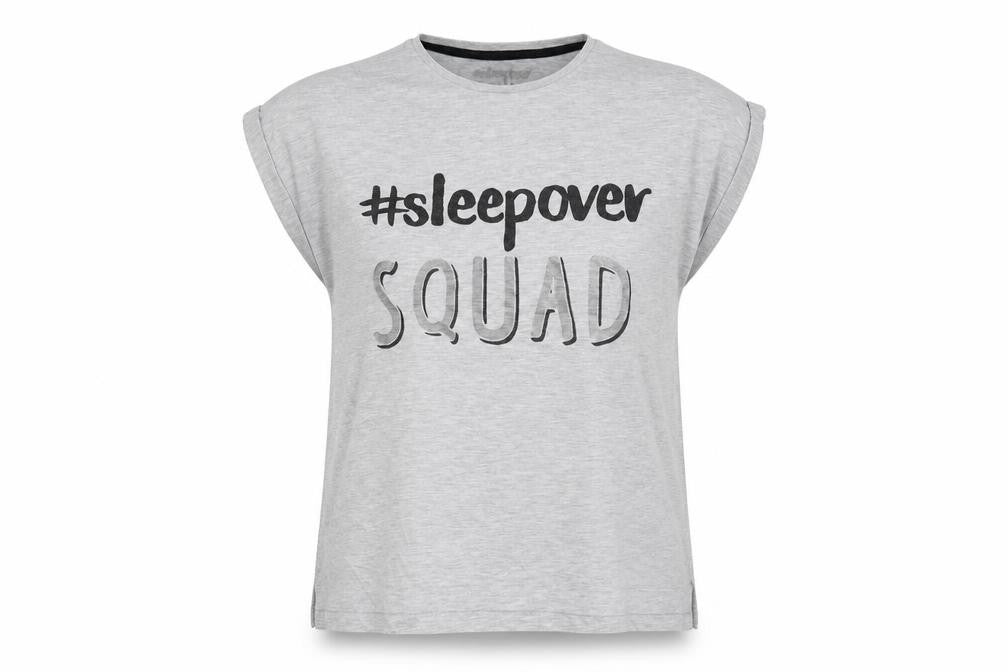 Matalan Girls Grey Solid  Top Pyjama Top Size 14 Years