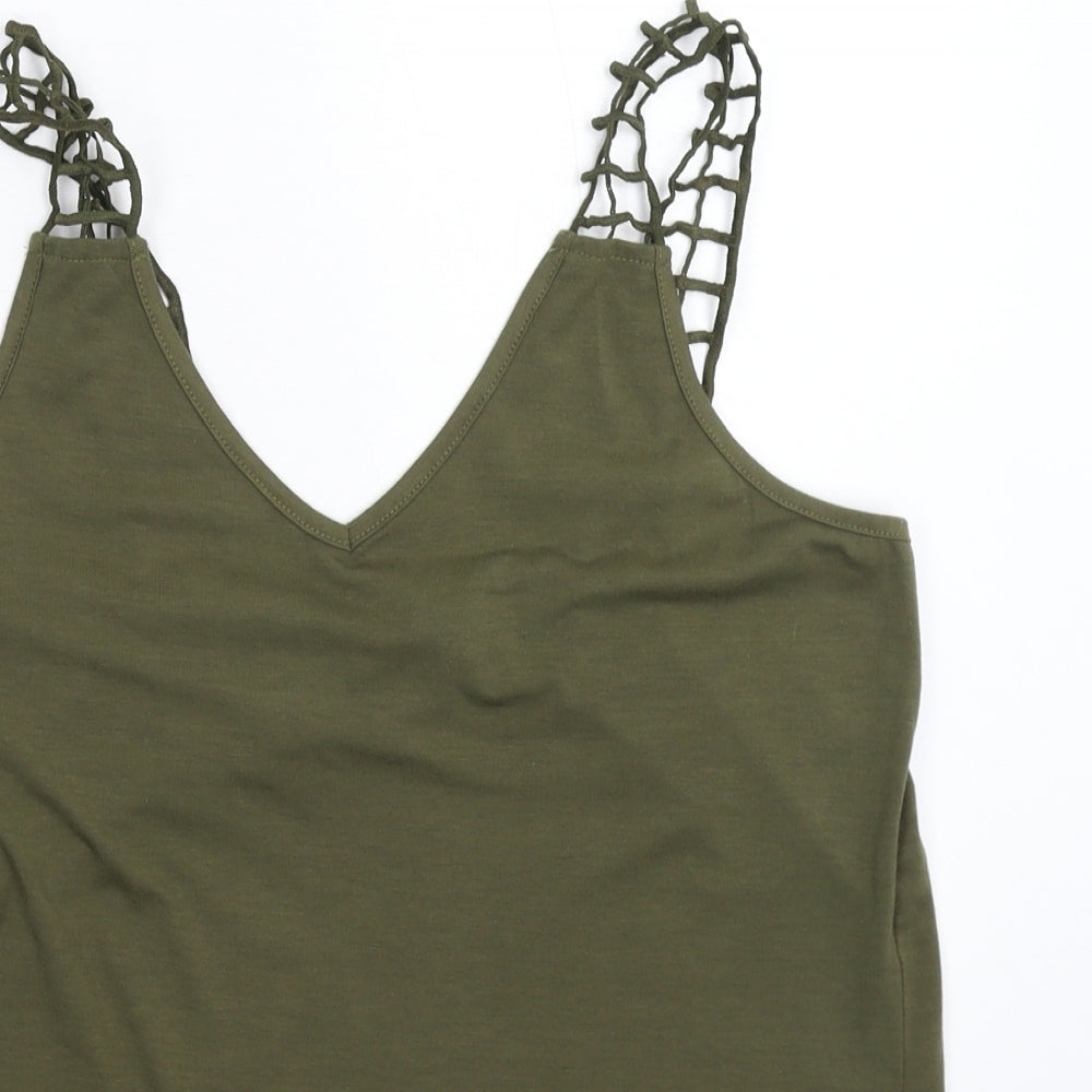 Preworn Womens Green   Basic Tank Size M