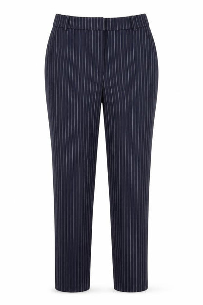 Tu Womens Blue Striped  Trousers  Size 10 L25 in