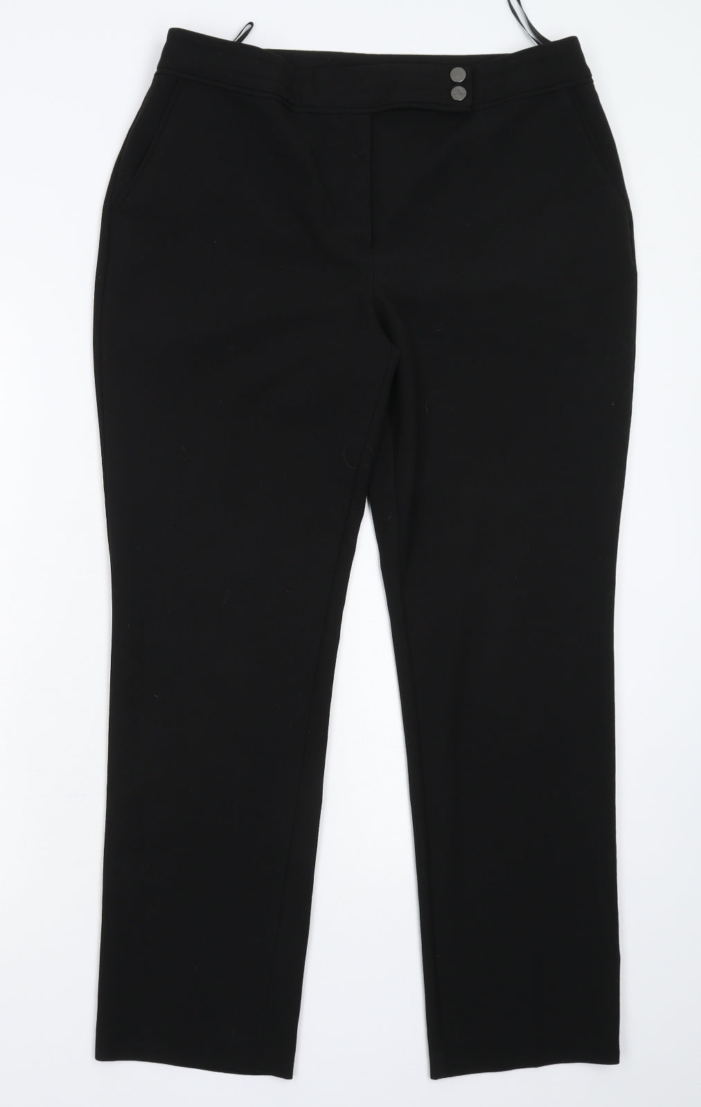 Very Womens Black   Trousers  Size 12 L28 in