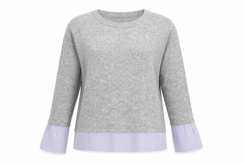 Dorothy Perkins Womens Grey  Knit Pullover Jumper Size 8