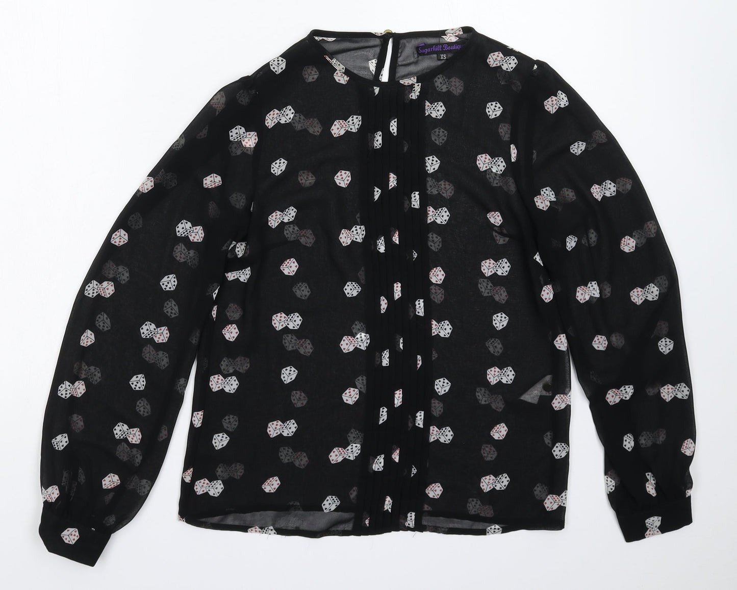 Sugarhill Womens Black   Basic Blouse Size XS