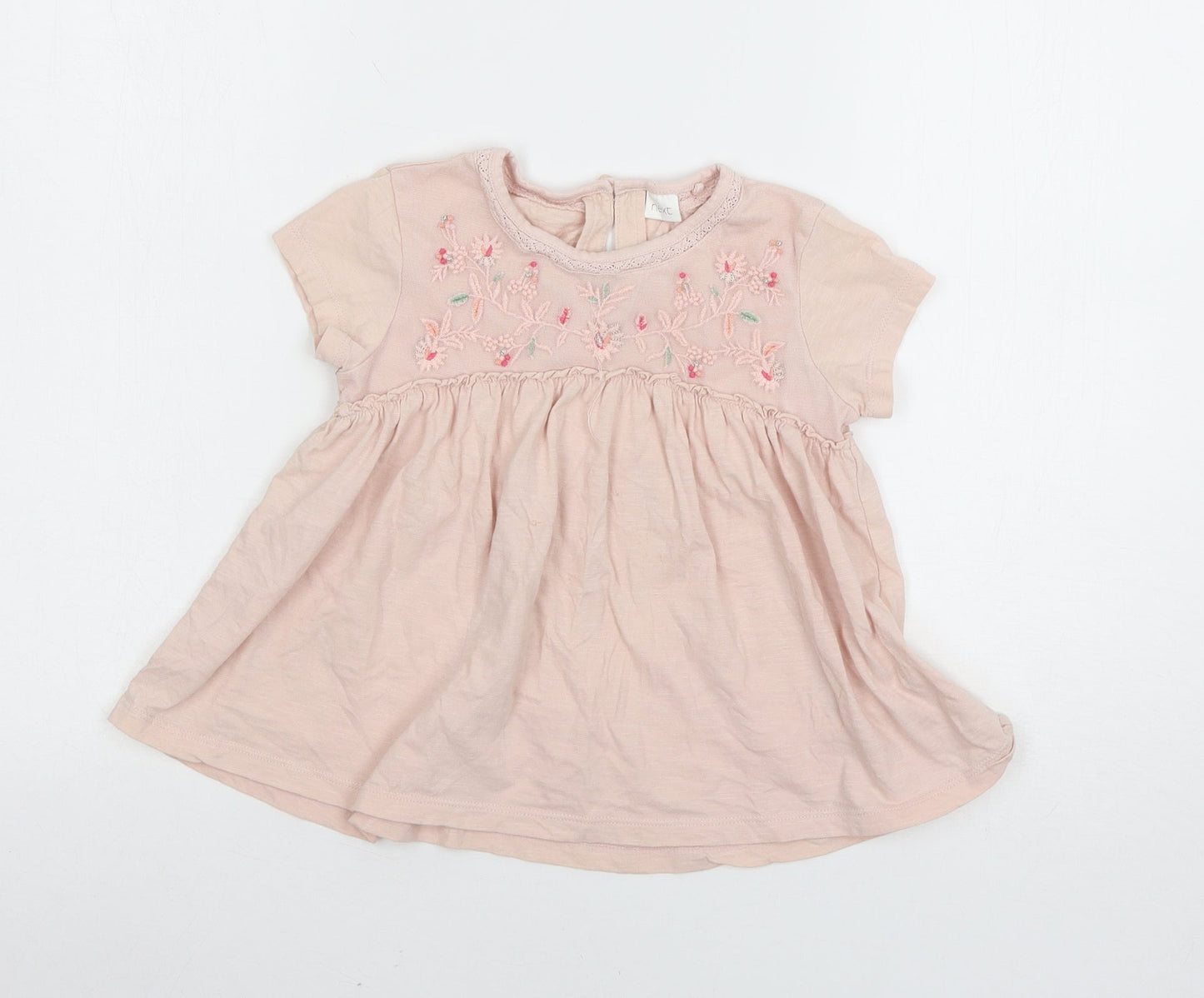 NEXT Girls Pink  Jersey Basic T-Shirt Size 5 Years