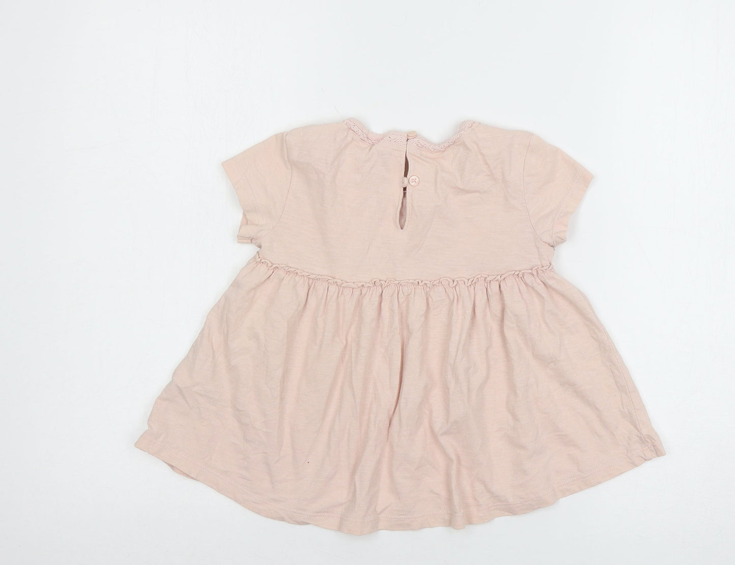 NEXT Girls Pink  Jersey Basic T-Shirt Size 5 Years