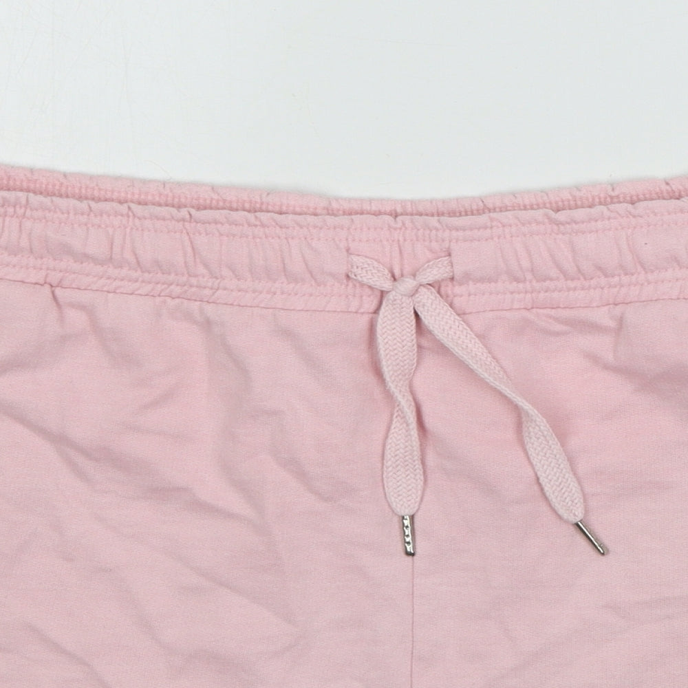 Preworn Womens Pink  Jersey Sweat Shorts Size 40 in