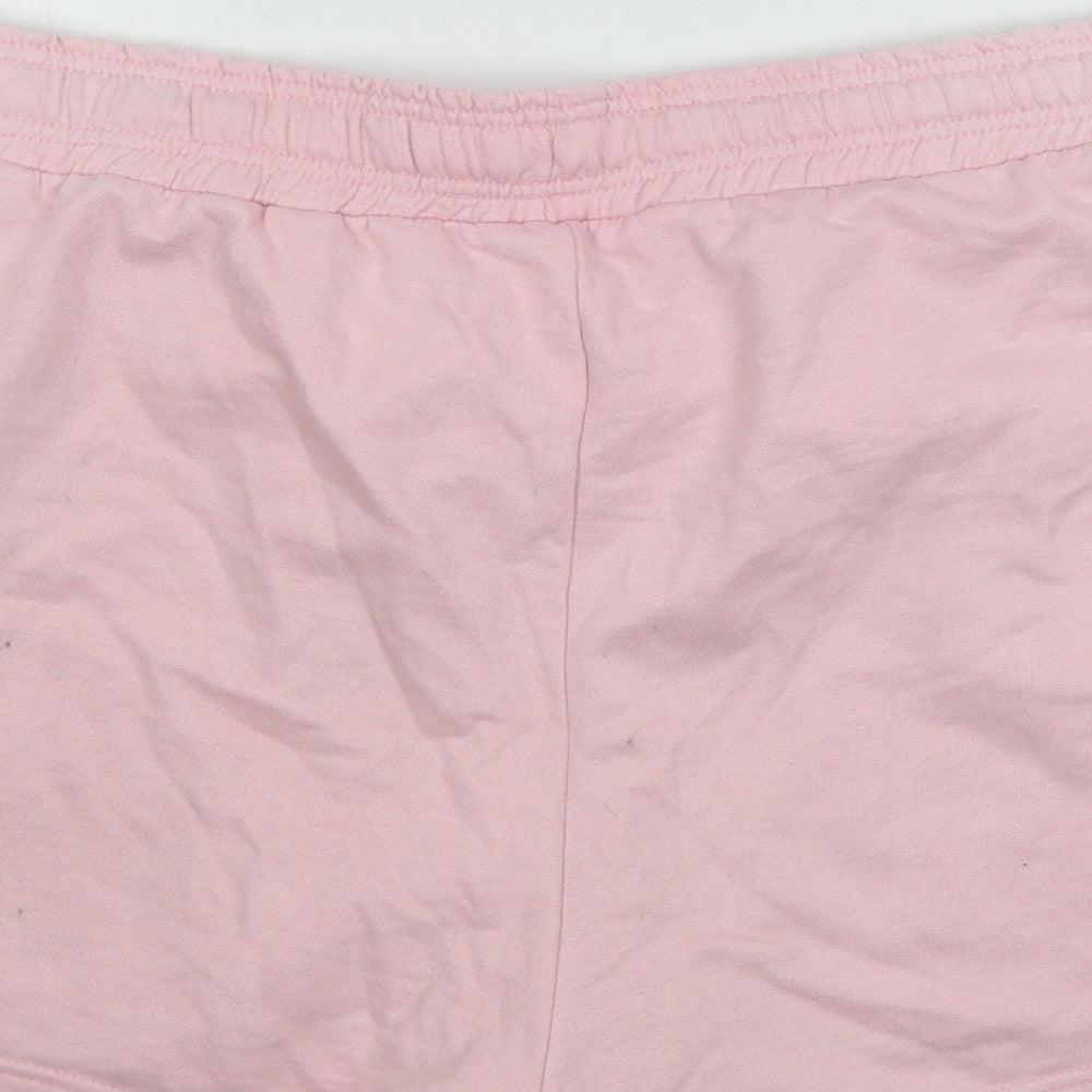 Preworn Womens Pink  Jersey Sweat Shorts Size 40 in