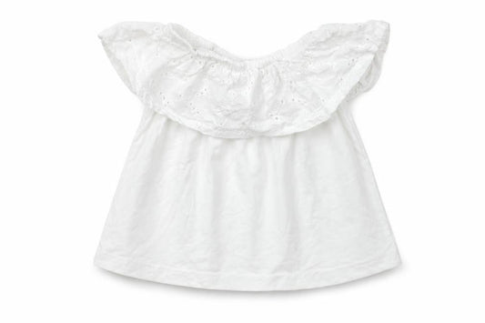 M&Co Girls White   Basic T-Shirt Size 3-4 Years