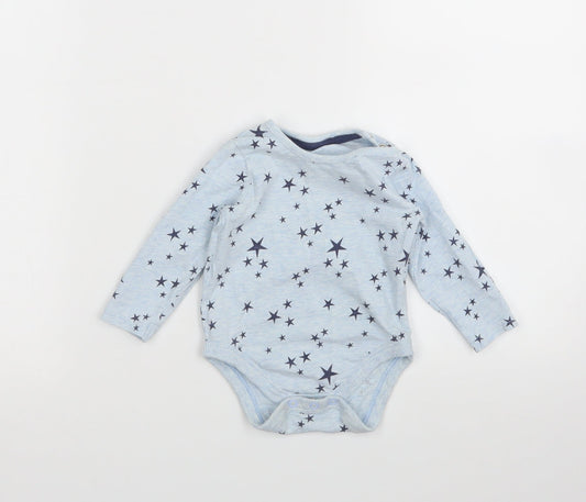 George  Blue Argyle/Diamond  Babygrow One-Piece Size 6-9 Months