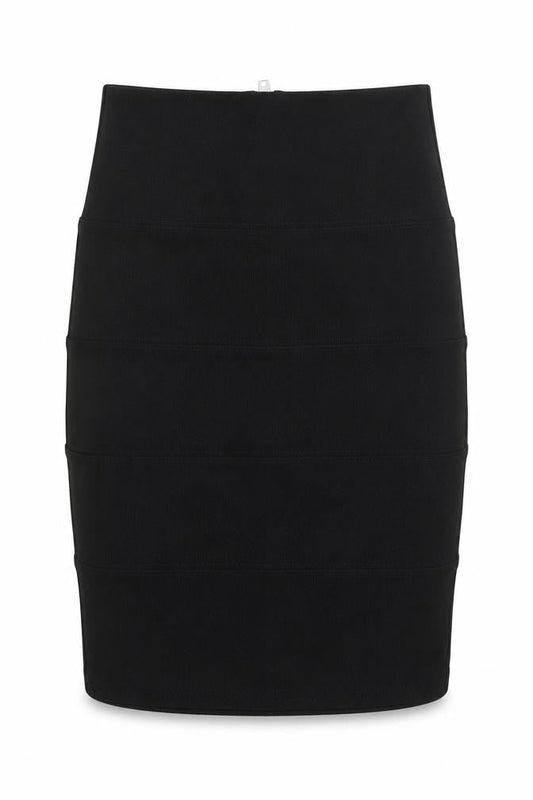 PREWORN  Womens Black   A-Line Skirt Size 6  - stretch fabric