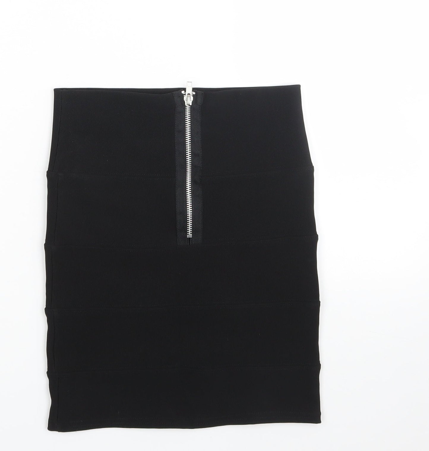PREWORN  Womens Black   A-Line Skirt Size 6  - stretch fabric