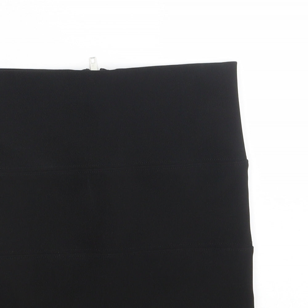 PREWORN  Womens Black   A-Line Skirt Size 6  - stretch fabric