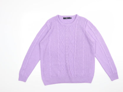 ISLE  Womens Purple   Pullover Sweatshirt Size M