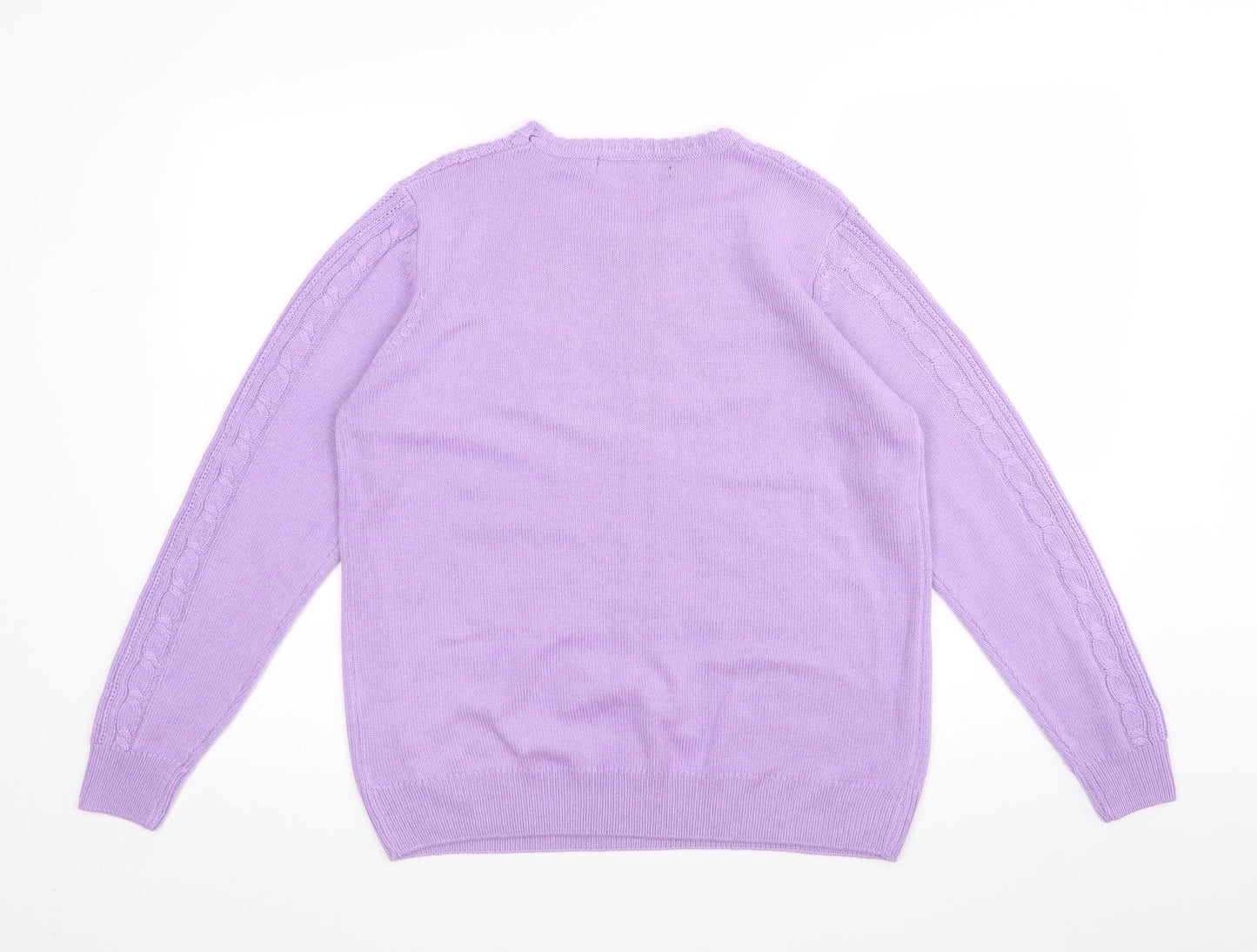 ISLE  Womens Purple   Pullover Sweatshirt Size M