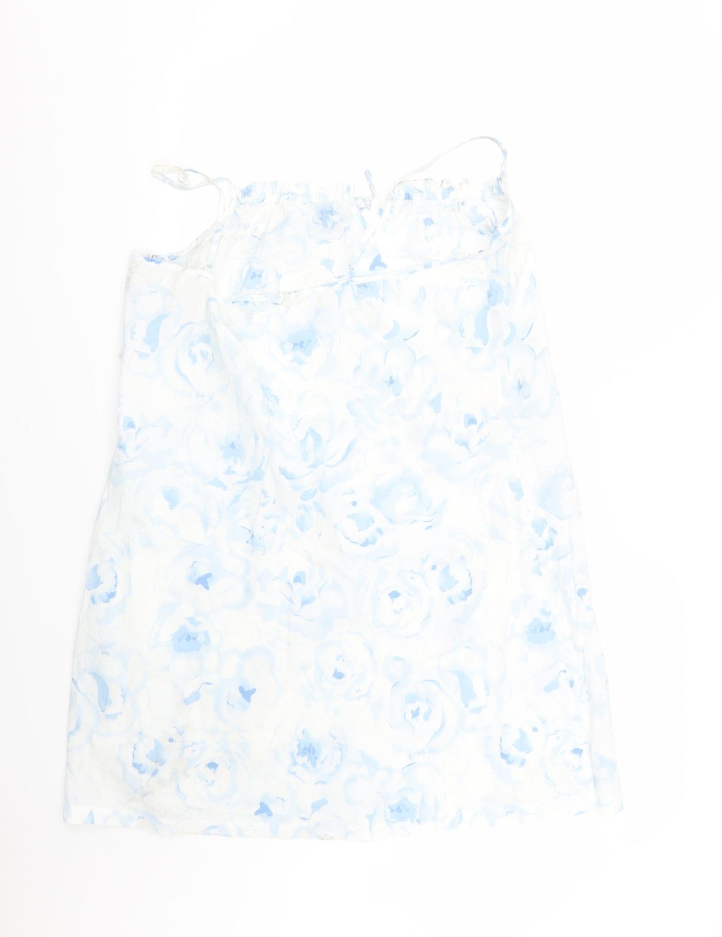 Per Una Womens White Floral  Basic Tank Size L
