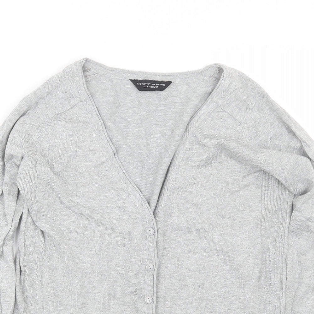 Dorothy Perkins Womens Grey   Cardigan Jumper Size 12