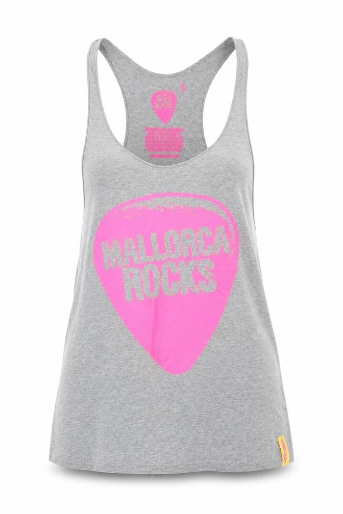 Ibiza Rocks Womens Grey   Basic Tank Size S