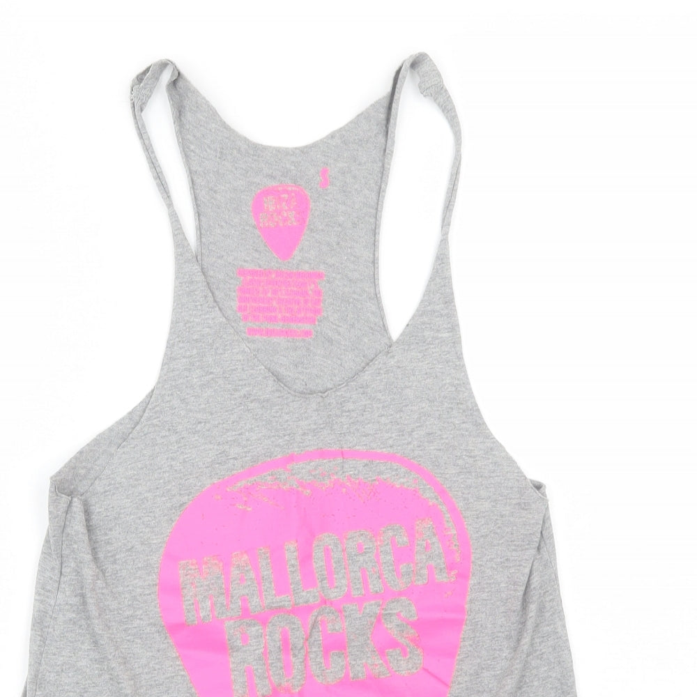 Ibiza Rocks Womens Grey   Basic Tank Size S