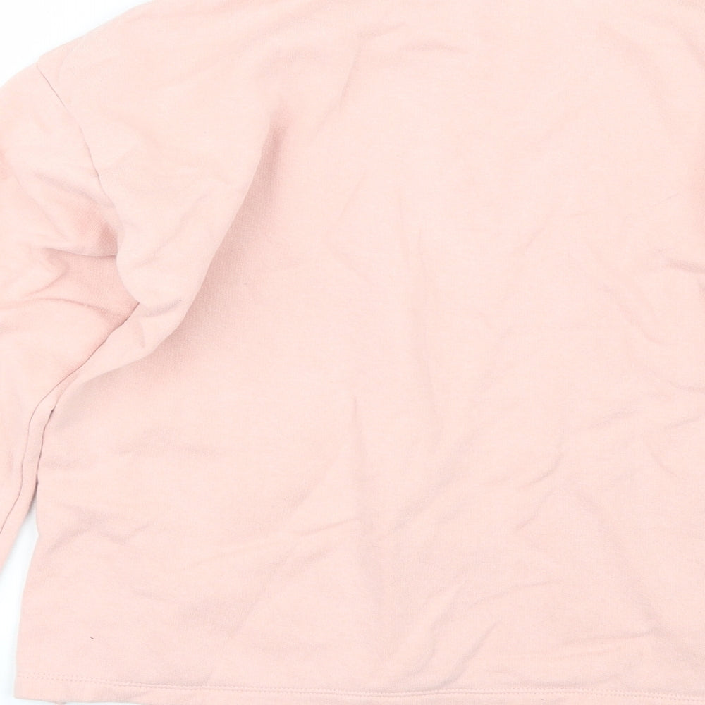 H&M Girls Pink   Pullover Sweatshirt Size 13-14 Years
