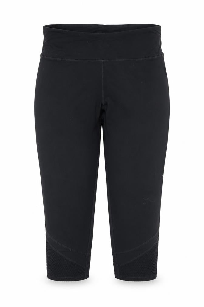 Tuff Womens Black   Cropped Leggings Size L L20 in