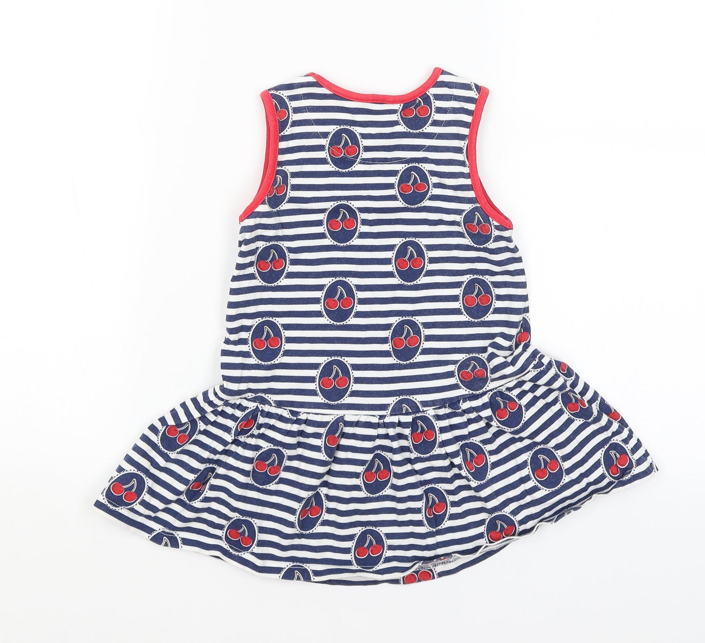 Mini Club Girls Blue Striped  Mermaid  Size 3-4 Years  - Cherries