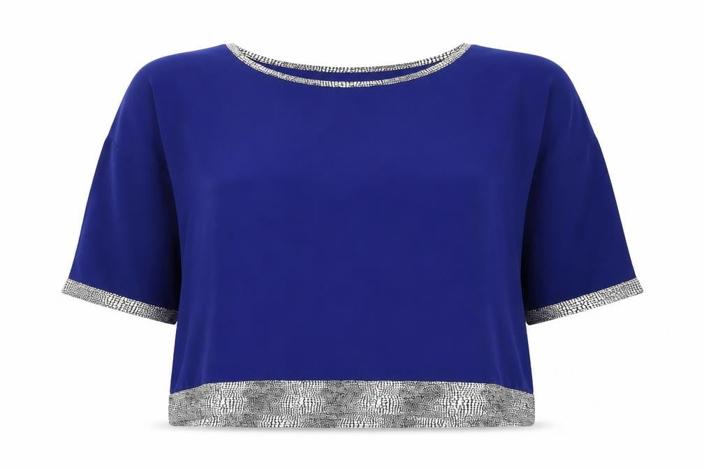 Sam & Lili Womens Blue   Basic Blouse Size 10