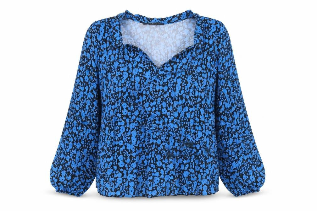 Primark Womens Blue Floral  Basic Blouse Size 6