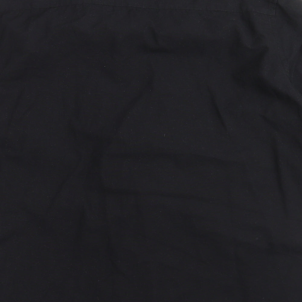 CAPSULE Mens Black    Button-Up Size XL