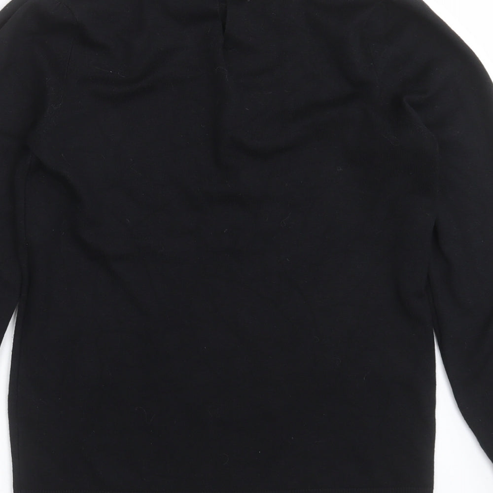 Papaya Womens Black  Knit Pullover Jumper Size 8  - beaded collar