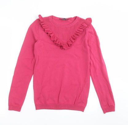 Preloved Dorothy Perkins Womens Pink  Knit Pullover Jumper Size 10 - Front
