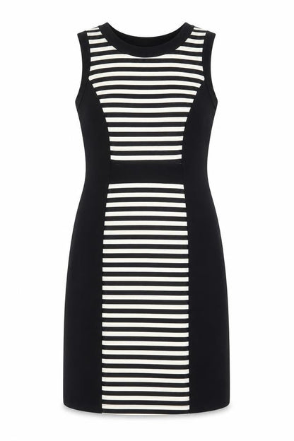 Kaleidoscope Womens Black Striped  Shift  Size 12