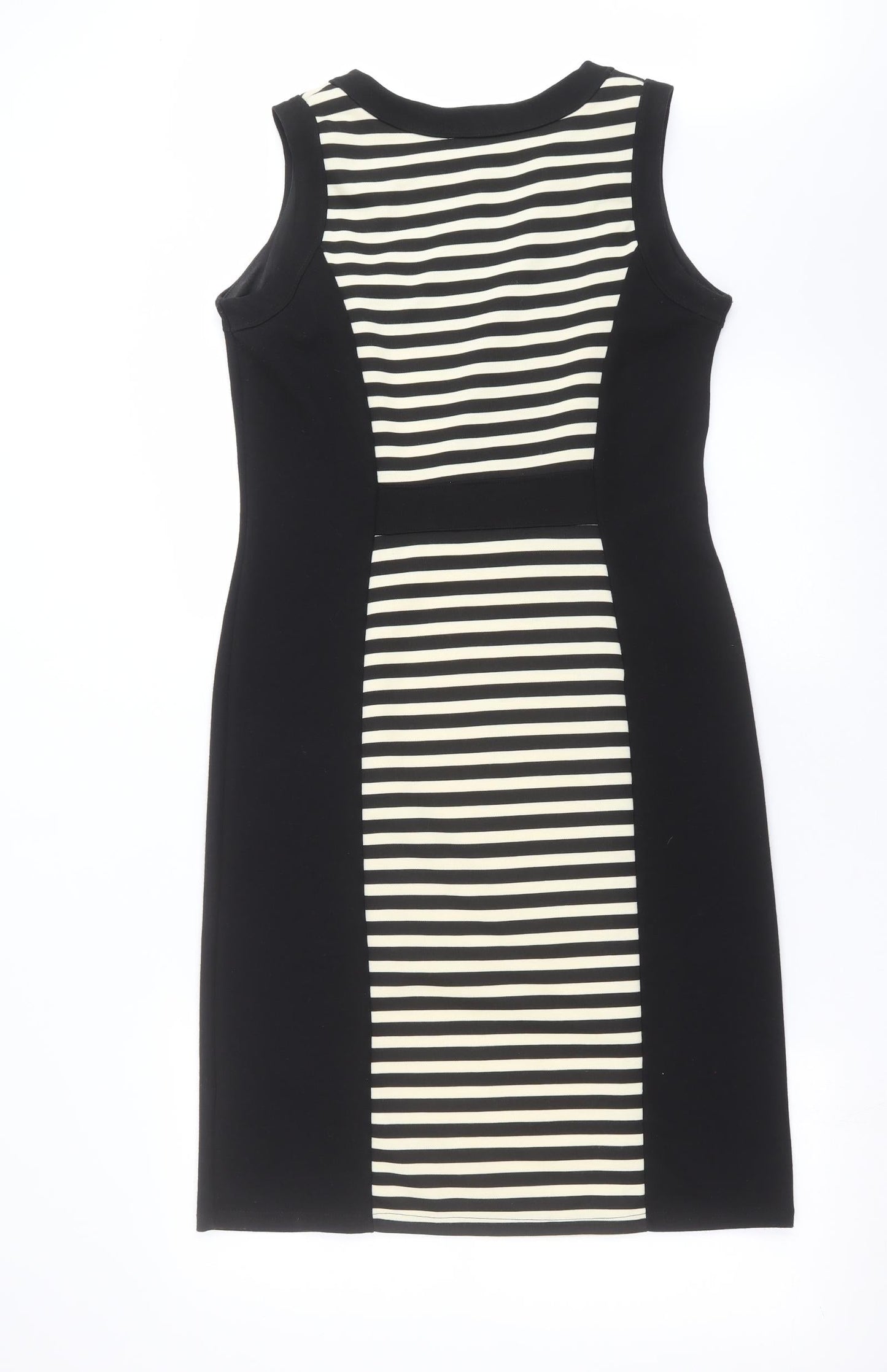 Kaleidoscope Womens Black Striped  Shift  Size 12