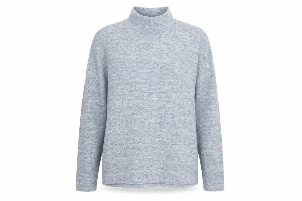 Roman Womens Blue  Knit Pullover Jumper Size M