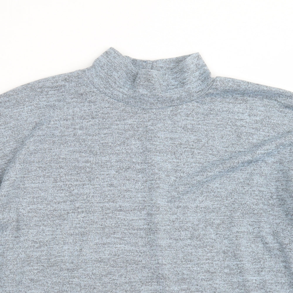 Roman Womens Blue  Knit Pullover Jumper Size M