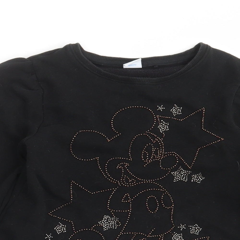 NEXT Girls Black   Pullover Sweatshirt Size 13 Years  - mickey mouse