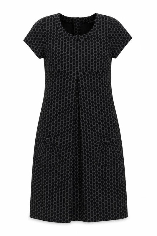En Focus Studio Womens Grey Polka Dot  A-Line  Size 4