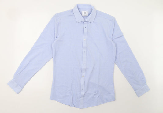 Harry Brown Mens Blue    Button-Up Size S