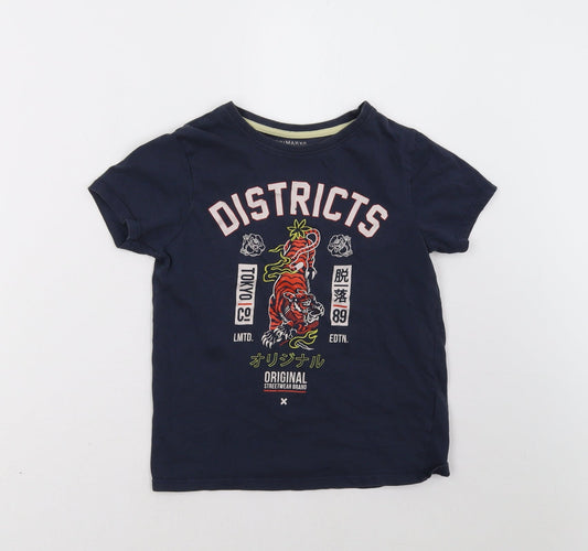 Primark Boys Blue   Basic T-Shirt Size 9 Years