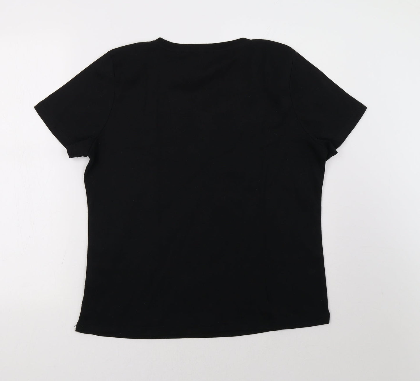 BM Womens Black   Basic T-Shirt Size L