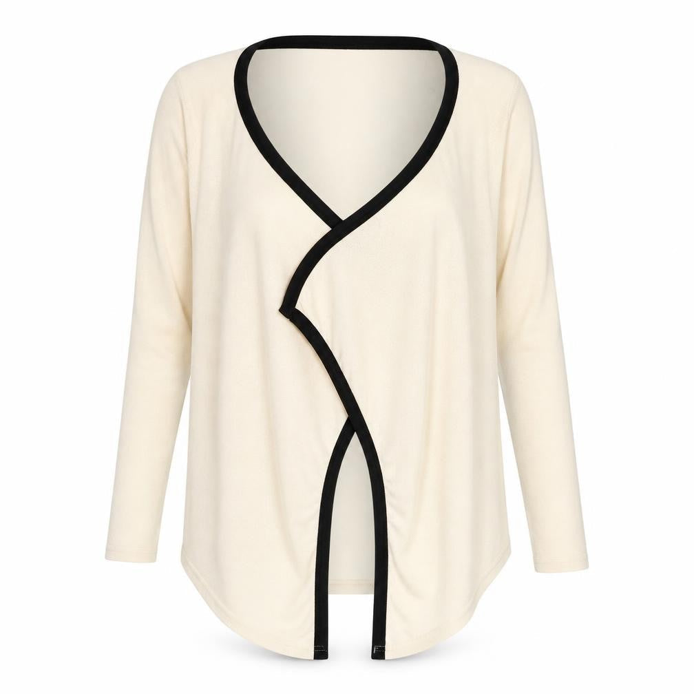Zanzea Womens Beige   Cardigan Jumper Size S